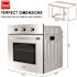 GASLAND 24 in. Built-In Single Electric Wall Oven in Stainless-Steel with Rotisserie and Convection System, 9 Cooking Modes