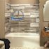 PALISADE Louvre Granite 94 in. Vinyl Backsplash Accessory Inside Corner Trim (5-Pack)