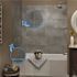 PALISADE Frost Nickel 94 in. Vinyl Backsplash Accessory Trim Kit