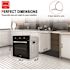 GASLAND 24 in. Built-In Single Electric Wall Oven in Black, CSA Certified