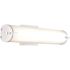 25-Watt 24.75 in. Brushed Nickel Selectable LED Wall Mount Vanity Light Bar