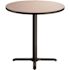 National Public Seating 36 in. Round CT Series Gray MDF Laminate Top and Metal X-Base, Composite Wood Cafe Table (Seats 4)