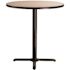 National Public Seating 36 in. Round CT Series Gray MDF Laminate Top and Metal X-Base, Composite Wood Cafe Table (Seats 4)