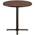 36 in. Round CT Series Mahogany MDF Laminate Top and Metal X-Base, Composite Wood Cafe Table (Seats 4)