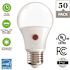 Simply Conserve 60-Watt Equivalent A19 Dusk-to-Dawn LED Light Bulb, 2700K Soft White, 50-pack