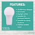 Simply Conserve 75-Watt Equivalent A19 Dimmable with GU24 Base LED Light Bulb, 4000K Cool White, 50-pack