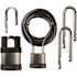 Commando Lock iChange 4-in-1 System Steel Keyed Padlock Pro Kit with 2-Locks, 4-Shackles, Guard and 8 ft. Cable