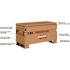 Knaack Jobmaster 42 in. x 19 in. x 23.37 in. Rolling Storage Chest