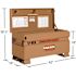 Knaack Jobmaster 42 in. x 19 in. x 23.37 in. Rolling Storage Chest