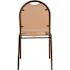National Public Seating French Beige Seat Mocha Frame Vinyl Upholstered Stack Chair (2-Pack)