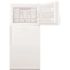 Whirlpool 18.25 cu. ft. Top Freezer Built-In and Standard Refrigerator in White