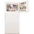 Whirlpool 18.25 cu. ft. Top Freezer Built-In and Standard Refrigerator in White