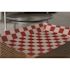 10-1/2 in. x 7-1/2 in. x 1-1/2 in. Red & White Disposable Paperboard Platters & Trays Lunch Food (250 Per Case)