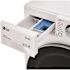 LG 24 in. W 2.4 cu. ft. SMART All-in-One Compact Front Load Washer & Ventless Dryer Combo in White with Steam