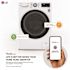 LG 24 in. W 2.4 cu. ft. SMART All-in-One Compact Front Load Washer & Ventless Dryer Combo in White with Steam
