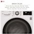 LG 24 in. W 2.4 cu. ft. SMART All-in-One Compact Front Load Washer & Ventless Dryer Combo in White with Steam