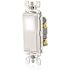 Leviton 15 Amp 120-Volt/277-Volt Decora LED Illuminated Single-Pole Rocker AC Quiet Light Switch in White