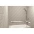 18 in. White Contractor Series Antimicrobial Vinyl Coated Grab Bar