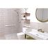 12 in. White Contractor Series Antimicrobial Vinyl Coated Grab Bar