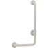 18 in. x 36 in. Contractor Antimicrobial Vinyl Coated L-Shape Grab Bar in White