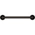Ponte Giulio USA 12 in. Contractor Antimicrobial Vinyl Coated Grab Bar in Black