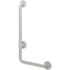 36 in. Contractor Antimicrobial Vinyl Coated L-Shape Grab Bar in Light Gray