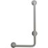18 "X36" Light Gray Contractor Series Antimicrobial Vinyl Coated L-Shape Grab Bar, Left Orientation