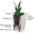 Mayne Kobi Trough Black Polyethylene Planter