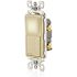 Leviton 15 Amp 120-Volt/277-Volt Decora LED Illuminated Rocker Single-Pole AC Quiet Light Switch, Ivory