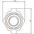 Evolve Technologies QuickConnect .75-in. Threaded NPT Receiver Mount for Evolve Shower Heads and Tub Spouts