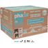 PHADE 7.75 in. Blue Disposable Polymer Jumbo Straws Printed Paper Wrapped (3750 per Case)