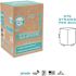PHADE 7.75 in. Blue Disposable Polymer Jumbo Straws Printed Paper Wrapped (3750 per Case)