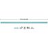 PHADE 7.75 in. Blue Disposable Polymer Jumbo Straws Printed Paper Wrapped (3750 per Case)