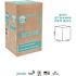 PHADE 8.5 in. Blue Disposable Polymer Giant Straws Printed Paper Wrapped (1200 per Case)