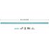 PHADE 8.5 in. Blue Disposable Polymer Giant Straws Printed Paper Wrapped (1200 per Case)