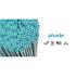 PHADE 5 in. Blue Disposable Polymer Stirrer Straws Unwrapped (6000 Per Case)