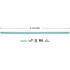 PHADE 5 in. Blue Disposable Polymer Stirrer Straws Unwrapped (6000 Per Case)