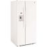 GE 23.0 cu. ft. Side by Side Refrigerator in White, Standard Depth