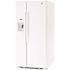 GE 23.0 cu. ft. Side by Side Refrigerator in White, Standard Depth