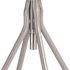 National Public Seating 24 -30 in. Height Adjustable Grey Backless Heavy Duty Metal Vinyl Padded Swivel Stool