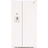 GE ENERGY STAR 25.3 Cu. Ft. Side-By-Side White Refrigerator