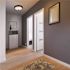 EnviroLite EnviroLite 11 in. Modern Oil Rubbed Bronze Selectable CCT Integrated LED Flush Mount for Kitchens