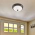 EnviroLite EnviroLite 11 in. Modern Oil Rubbed Bronze Selectable CCT Integrated LED Flush Mount for Kitchens