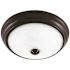 EnviroLite EnviroLite 11 in. Modern Oil Rubbed Bronze Selectable CCT Integrated LED Flush Mount for Kitchens