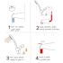 ShowerStart TSV Hot Water Saver 3-Spray Wall Mount Handheld Shower Head 1.5 GPM w/ Auto Diverting Spout in Chrome 9-Pack