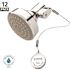 1-Spray Pattern with 2-GPM 18.35-in. Wall Mount Fixed Showerhead in Chrome and Thermostatic Shut-off Valve, (20-Pack)