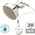 1-Spray Pattern with 2-GPM 18.35-in. Wall Mount Fixed Showerhead in Chrome and Thermostatic Shut-off Valve, (20-Pack)