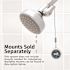 ShowerStart TSV 1-Spray Pattern with 1.5 GPM 3.25 in. Shower Head with Auto Diverting Spout, No Mounts, Chrome, 9-Pack