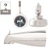 ShowerStart TSV 1-Spray Pattern with 1.5 GPM 3.25 in. Shower Head with Auto Diverting Spout, No Mounts, Chrome, 9-Pack