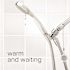 ShowerStart TSV 3-Spray Pattern In-Wall Handheld Shower Head 1.5 GPM with Auto Diverting Spout, No Mounts, Chrome 9-Pack